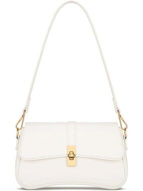〽️Women's Beige PU leather Trendy Hobo Cute Mini Clutch Purses Shoulder Bag